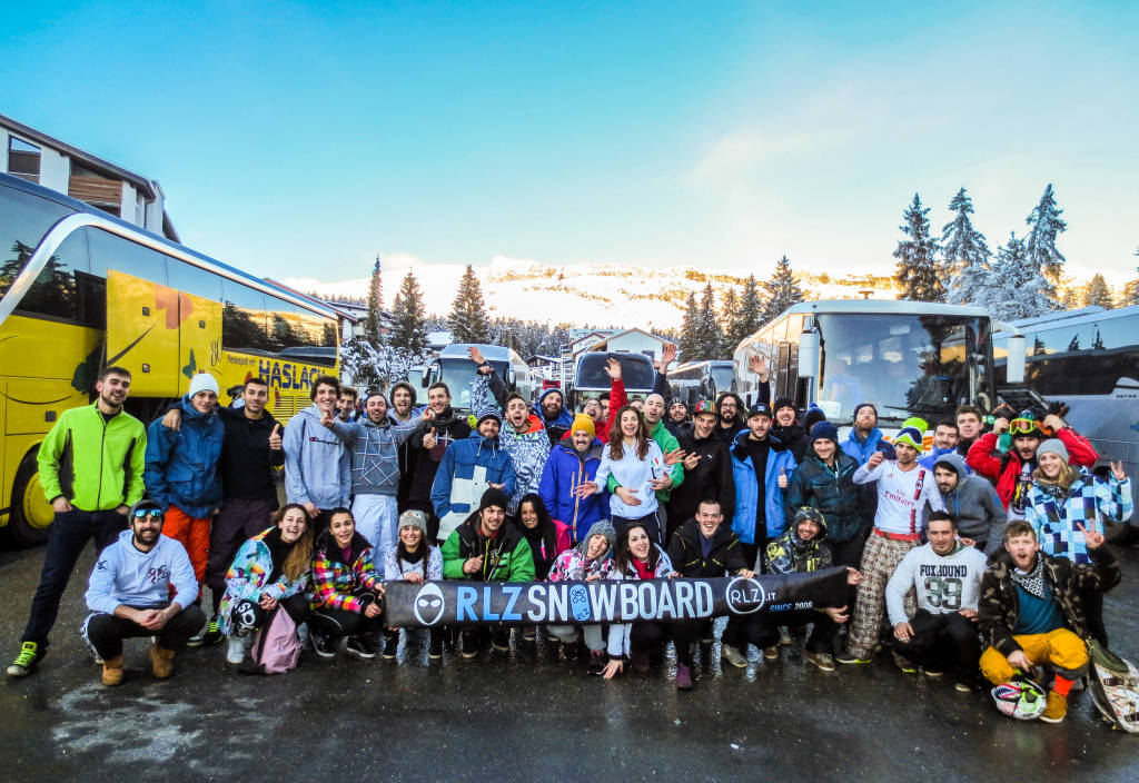 RLZ – Rider Living Zone - festeggia 10 anni di gite sulla neve.