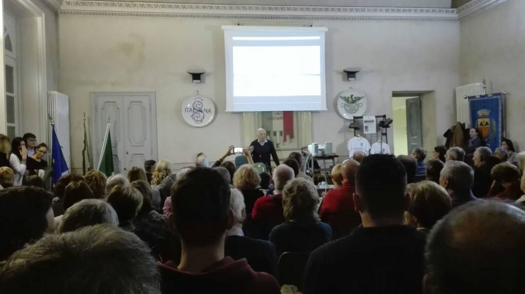 La serata per salutare i due camminatori della Francigena
