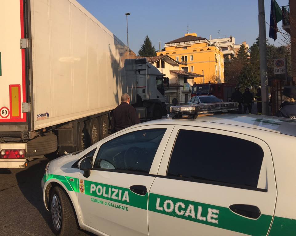 Ciclista travolto da un camion Gallarate 5 dicembre 2016