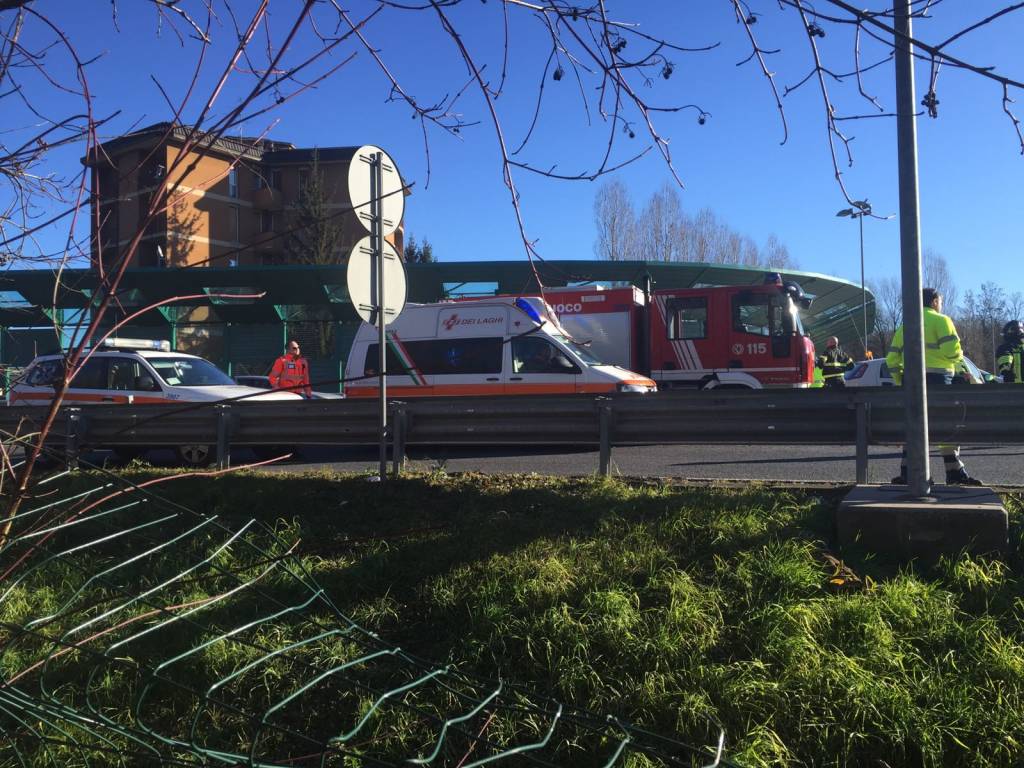 Incidente a8 Castronno 27 dicembre 2016