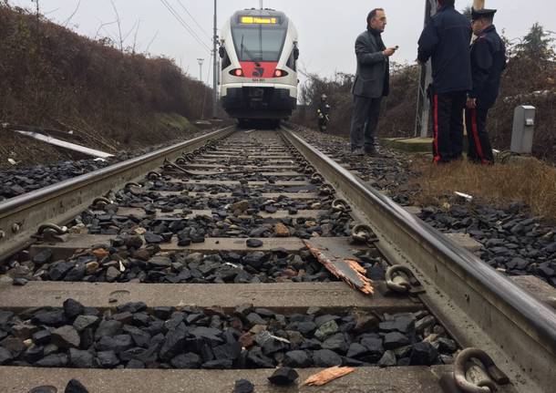 Incidente ferroviario Ternate dicembre 2016