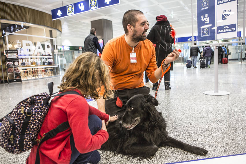 La Pet Therapy sbarca a Malpensa