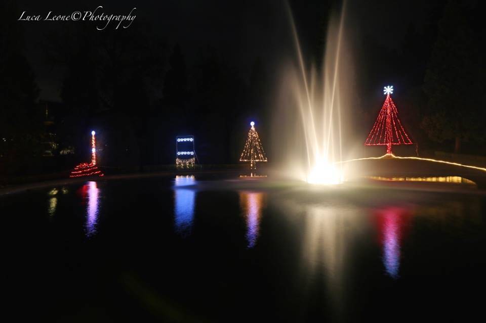 Luci natalizie ai Giardini estensi