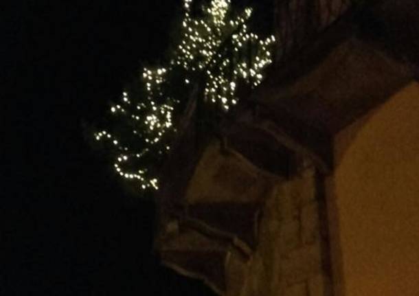 Un albero di Natale al sacro Monte