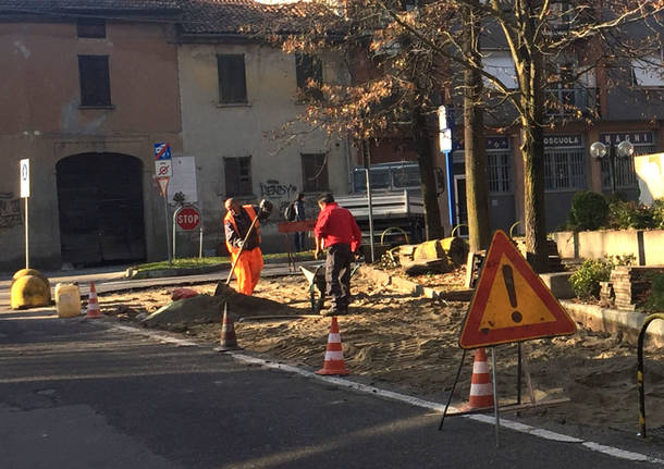 Vedano Olona - Nuovi parcheggi in piazza san Rocco