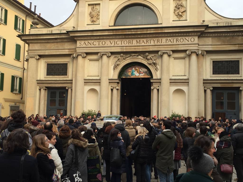 Il funerale di Luca Antonetti