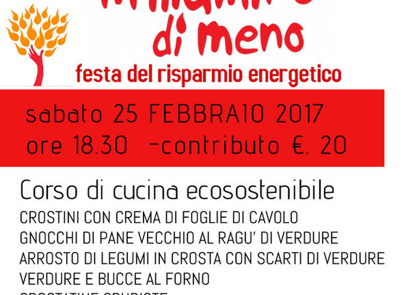 M\'ILLUMINO DI MENO corso di cucina naturale