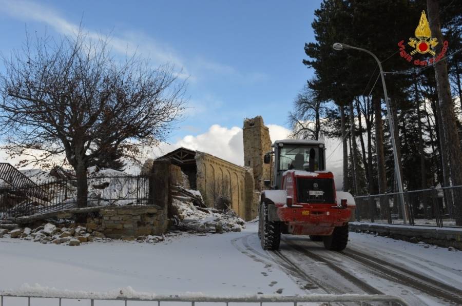 Amatrice sotto la neve