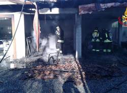 Incendio in un box di Varano Borghi