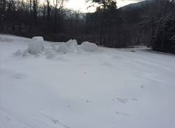 Neve, la pista di fondi di Cunardo