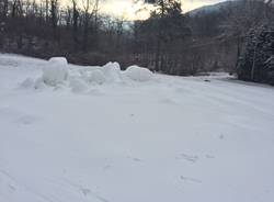 Neve, la pista di fondi di Cunardo