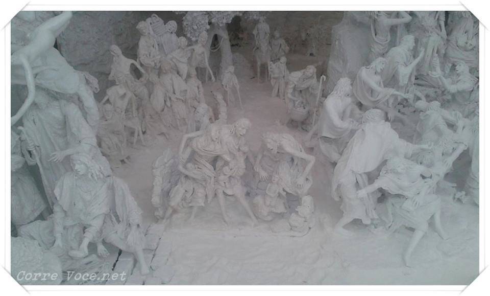 Il presepe bianco dell'ospedale