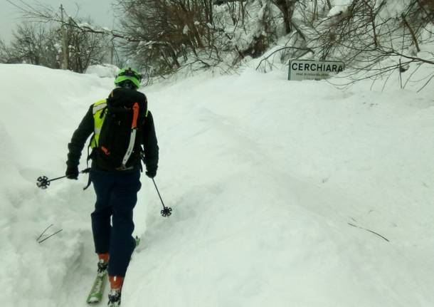 Il soccorso Alpino in azione a Rigopiano