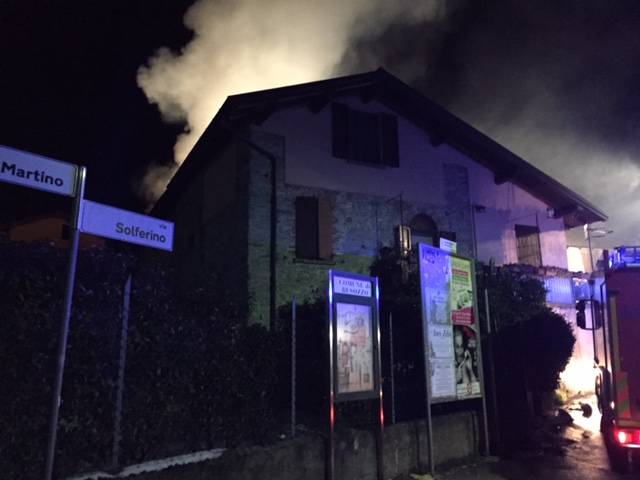 Incendio casa Besozzo-olginasio 