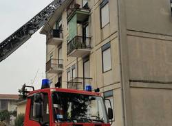 Incendio in un appartamento a Saronno