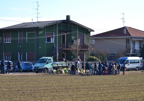 Lo sgombero dei profughi di Samarate