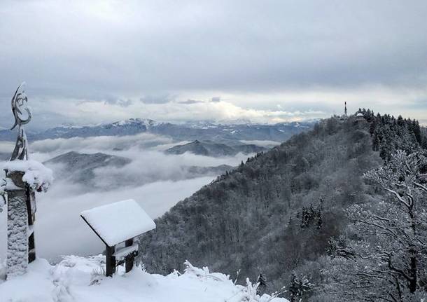 Il Sacro Monte nella neve