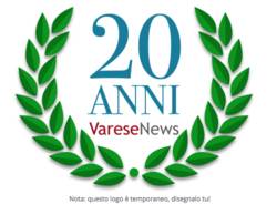 20 anni, logo provvisorio