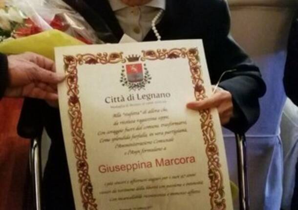 Anpi: festeggiamenti Marcora