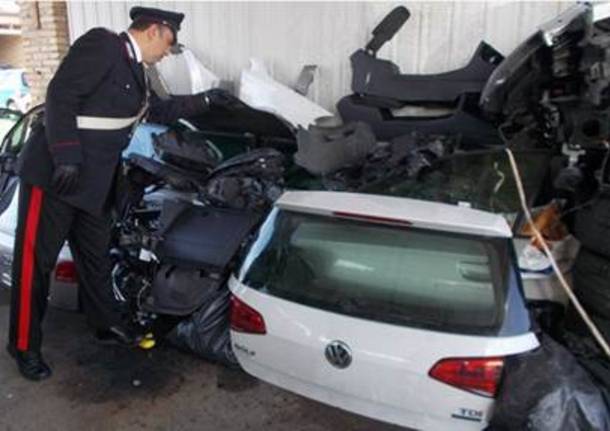 auto rubate carabinieri busto arsizio