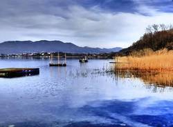 Il lago di Comabbio da Corgeno