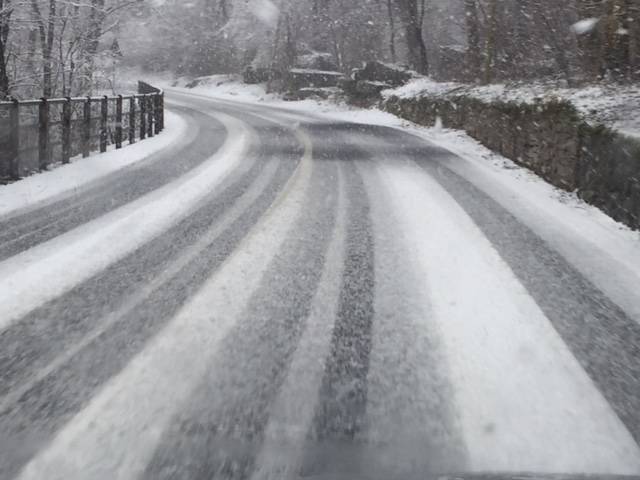 Neve sulle strade dell\'Alto Varesotto