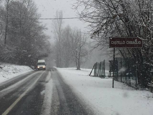 Neve sulle strade dell\'Alto Varesotto