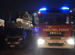 Fiamme in una villetta di Olgiate Olona