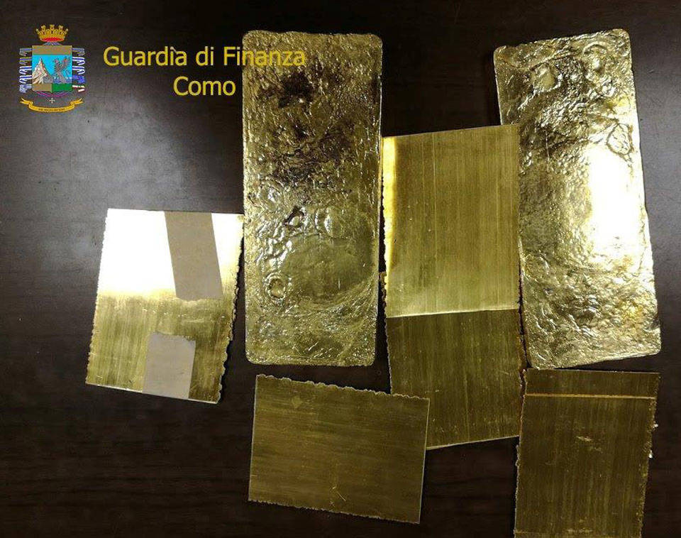 Guardia di Finanza - Contrabbando oro Italia Svizzera