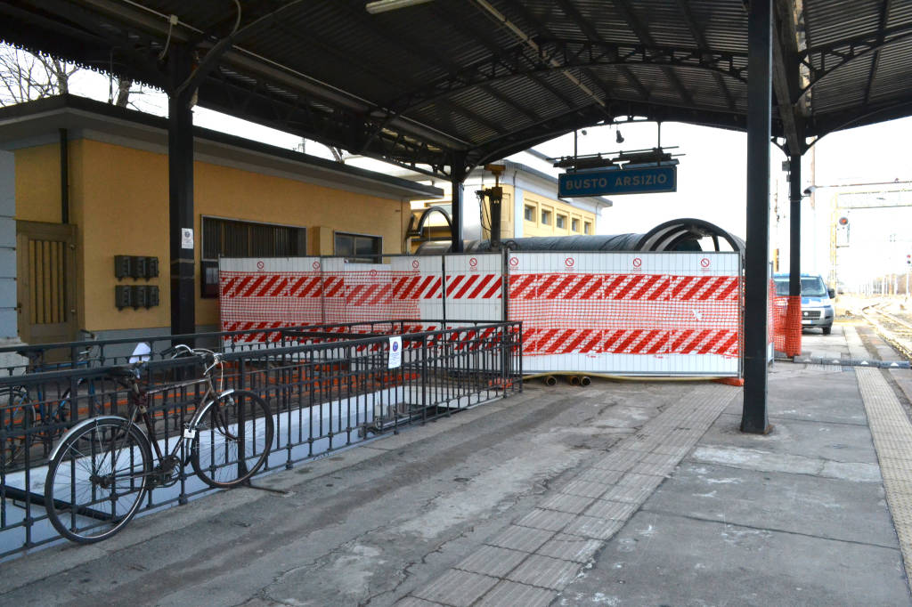 I lavori nella stazione FS di Busto Arsizio