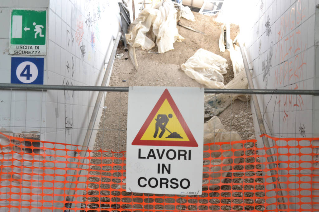 I lavori nella stazione FS di Busto Arsizio