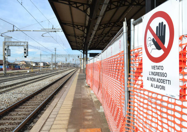 I lavori nella stazione FS di Busto Arsizio