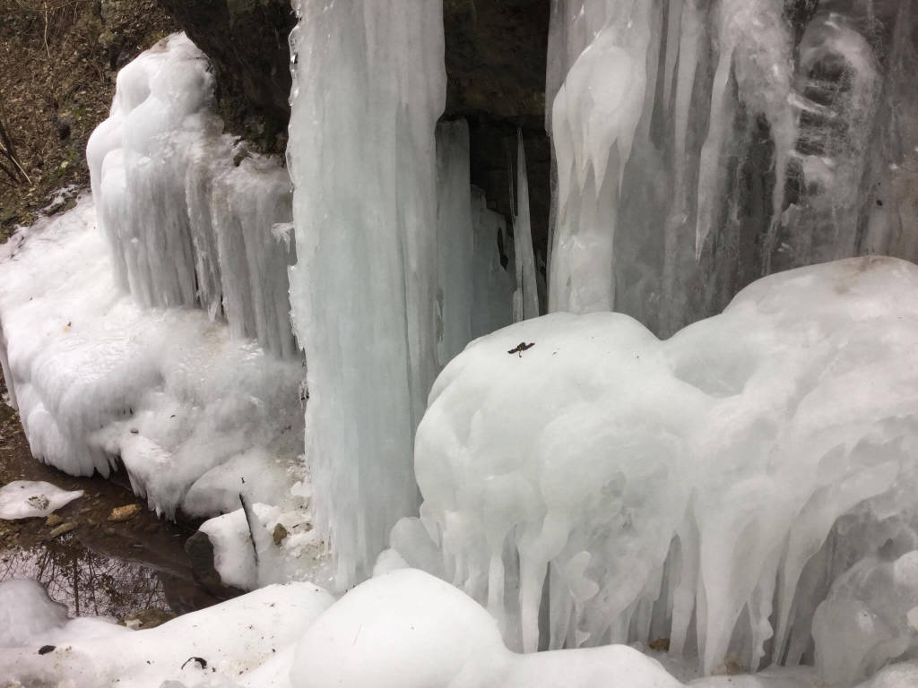 Il Torrente Poaggia ghiacciato (Viggiù) - foto di Angela Carroccio