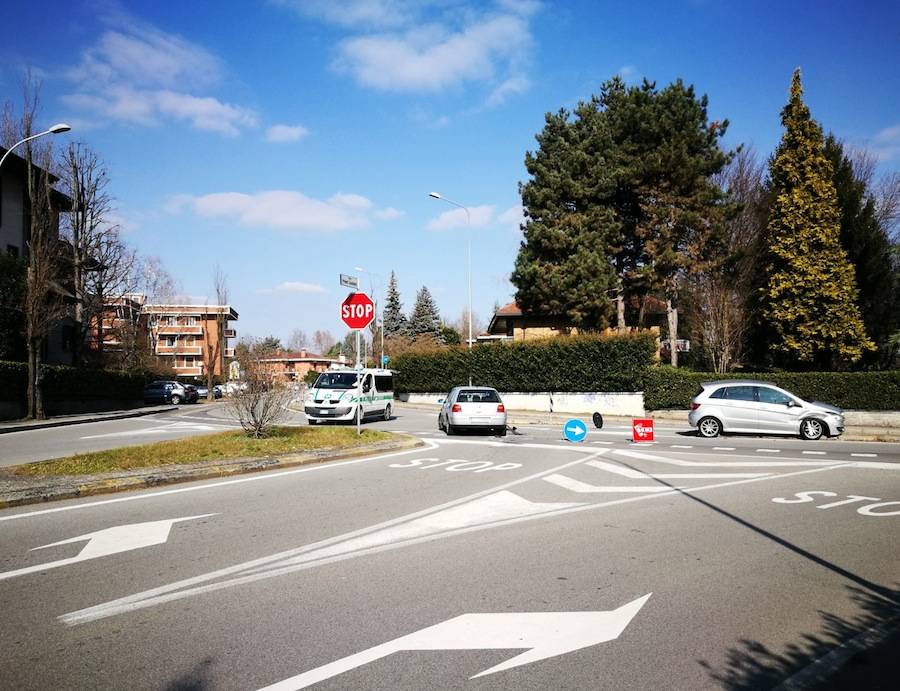 Incidente Ronchi Largo Prinetti Castelletti Gallarate