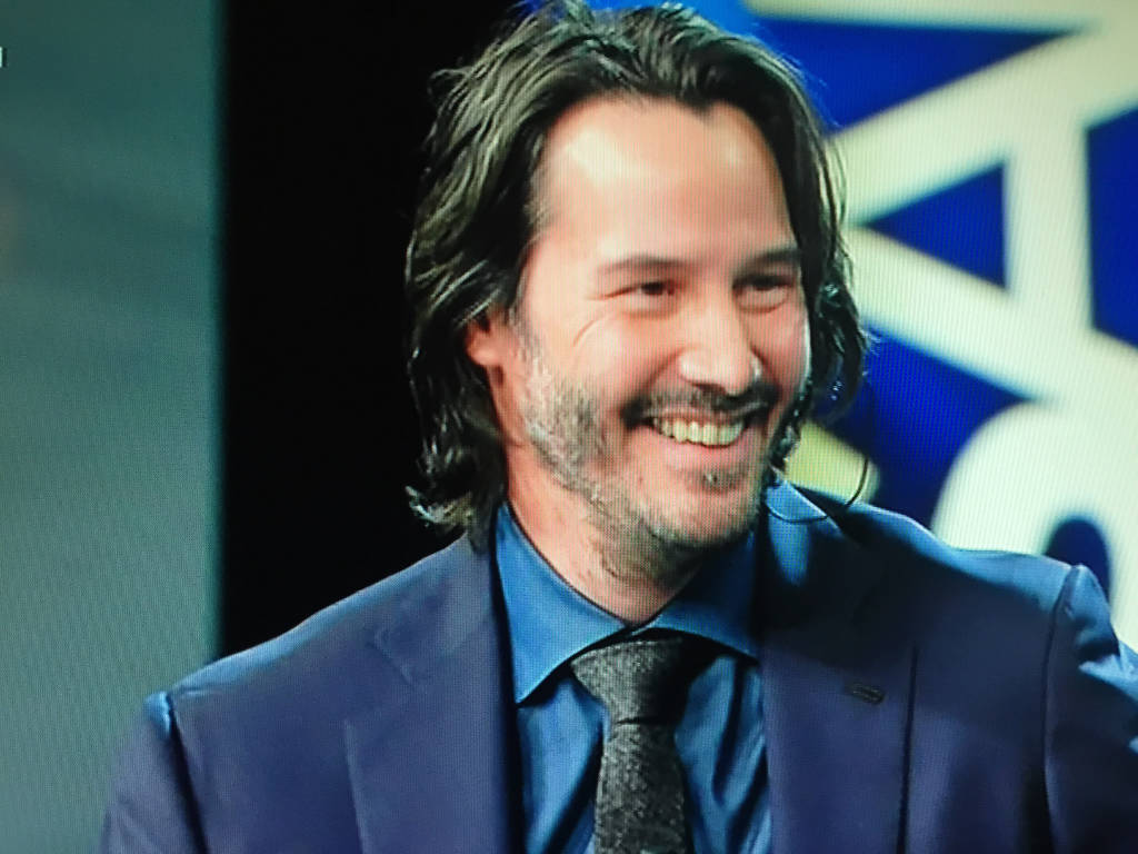Keanu Reeves bassista a Sanremo