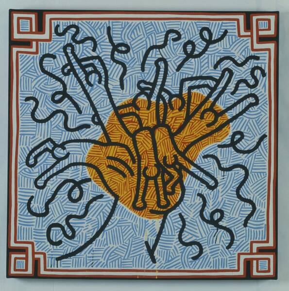 keith haring hommage to magritte 1988 32195539923 o