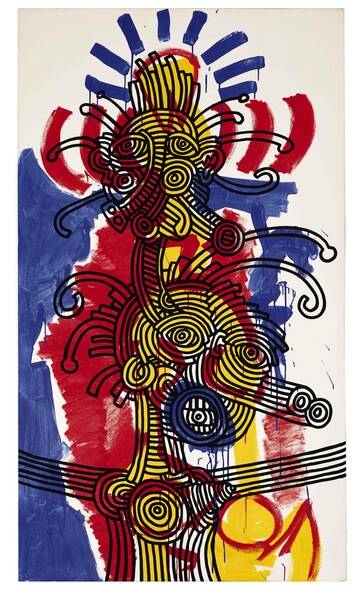 keith haring red yellow and blue 1987 32195539783 o