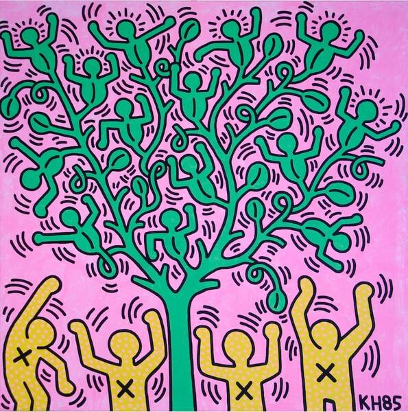 keith haring tree of life 1985 32195539613 o