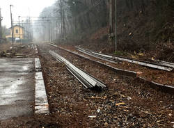 Bisuschio - Lavori alla stazione marzo 2017