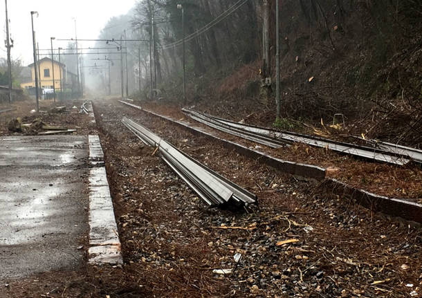 I lavori alla Stazione di Bisuschio