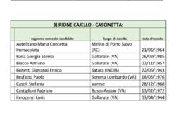 candidati Consulte rionali Gallarate