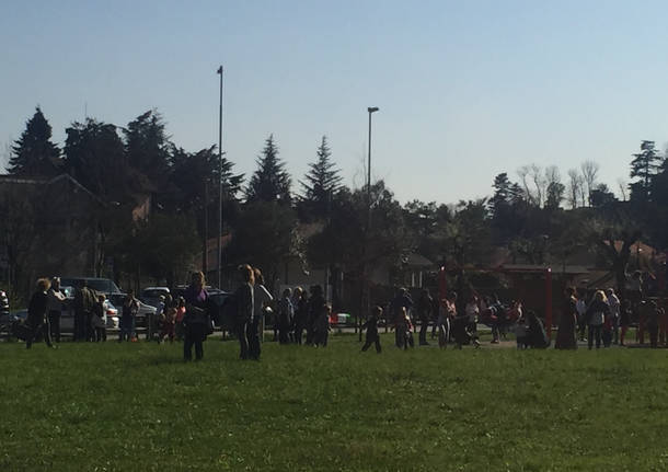 L’inaugurazione del parco giochi di Armino