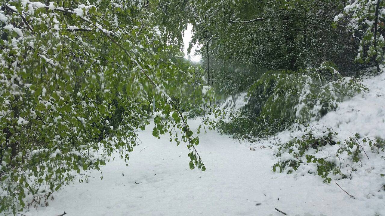 Boarezzo e la Valganna sotto la neve di aprile