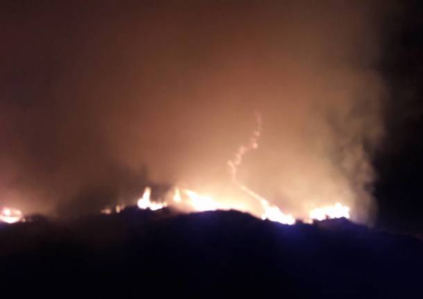 L\'incendio al monte Paglione