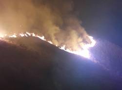 L\'incendio al monte Paglione