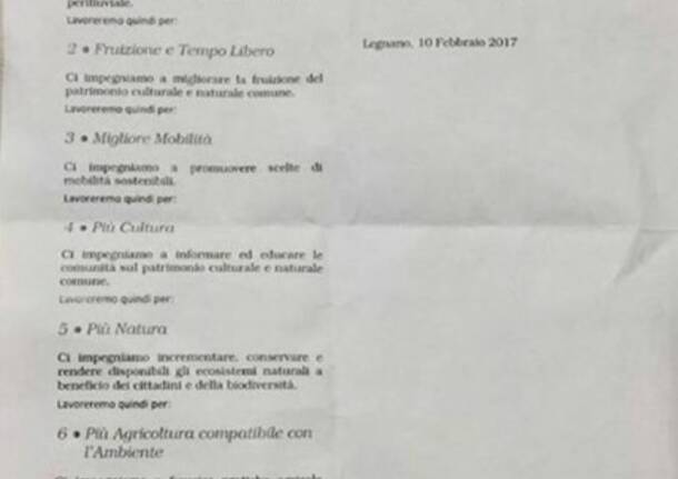 “Carta dell’Olona”, un doocumento nuovo ma non troppo
