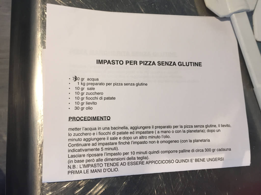 Corsi tigros: la pizza senza glutine di Leone Coppola