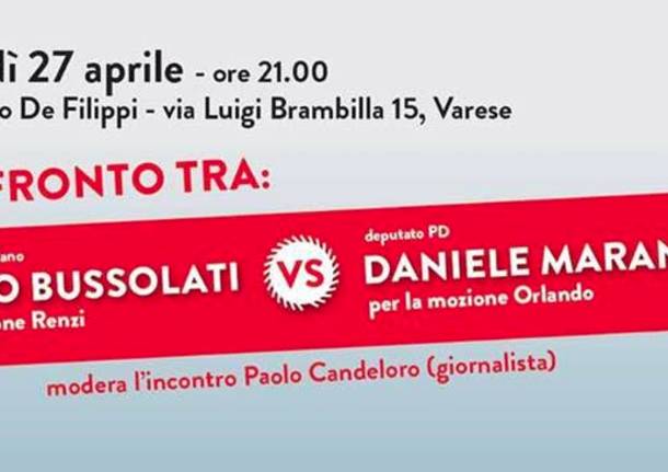 Daniele Marantelli alle primarie