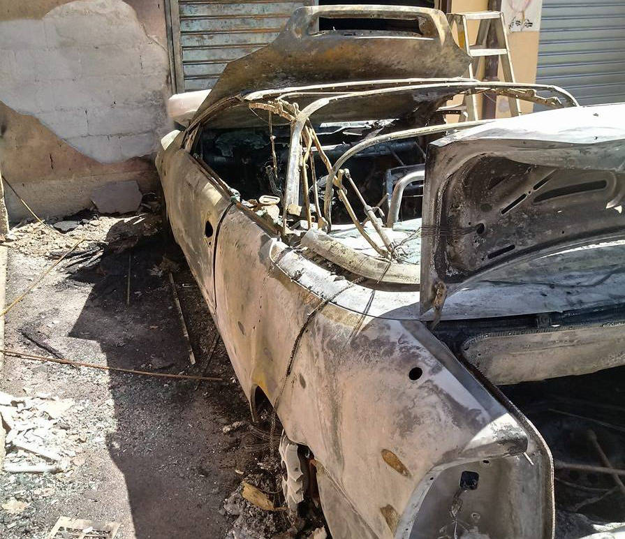 incendio auto venegono inferiore