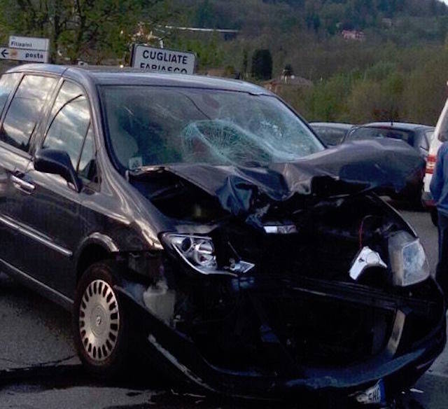 incidente cugliate fabiasco 15 aprile 2017